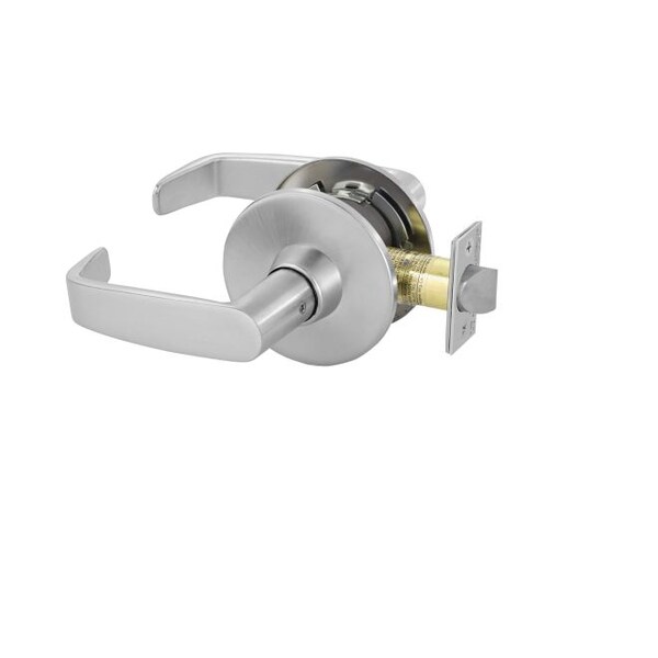 Sargent Passage Tubular Bored Lock Grade 1 with L Lever and L Rose with T Strike Satin Chrome 11U15LL26D - main